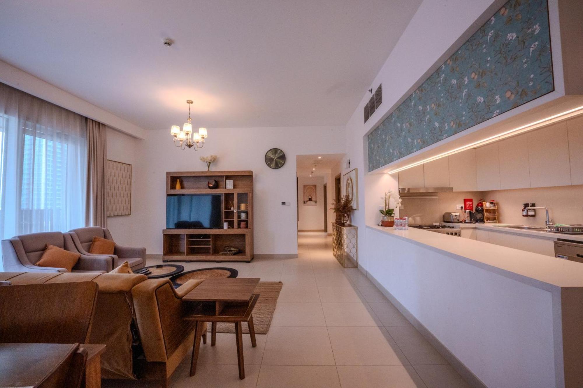 3Br Haven With Burj Views By Magnoliasvhr Aparthotel Дубай Екстериор снимка
