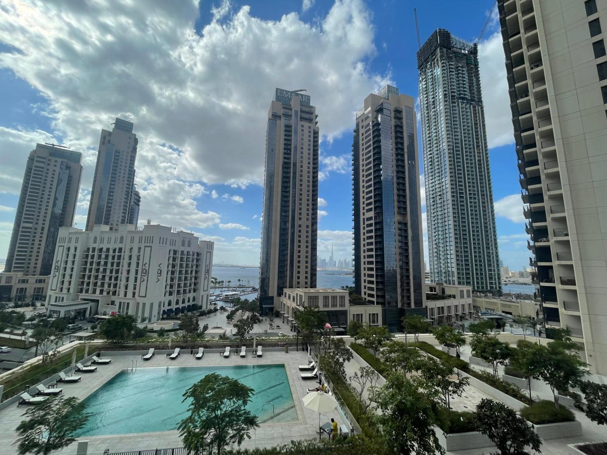 3Br Haven With Burj Views By Magnoliasvhr Aparthotel Дубай Екстериор снимка